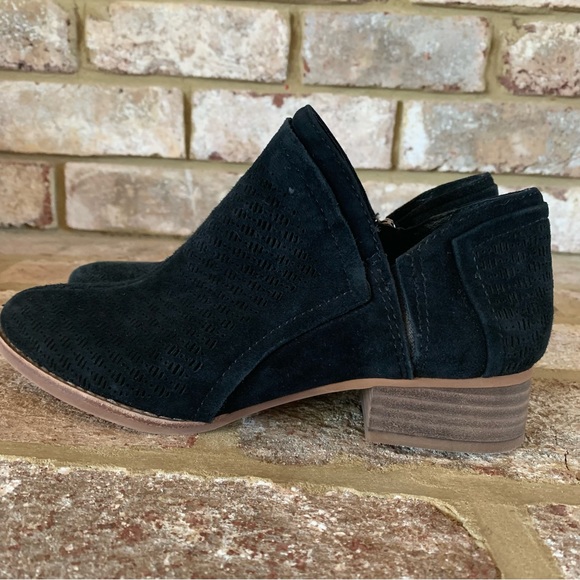 Vince Camuto. | Perforated Black Ankle Booties - Picture 5 of 12